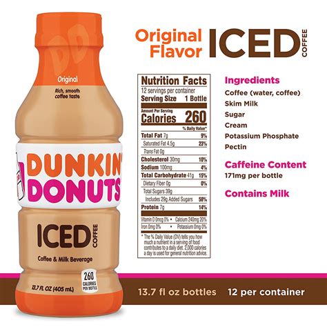 Dunkin Donuts Iced Coffee Nutrition Facts Besto Blog