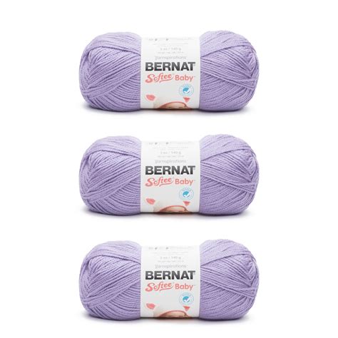 Bernat Softee Baby Lavender Yarn 3 Pack Of 141g5oz Acrylic 3 Dk