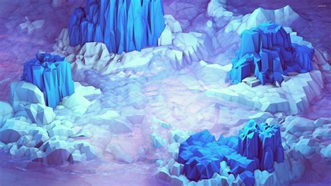 Icy Blue Mountains Wallpaper Abstract Wallpapers 50638