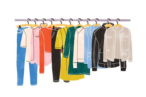 Clothes On Hangers Custom Designed Illustrations ~ Creative Market
