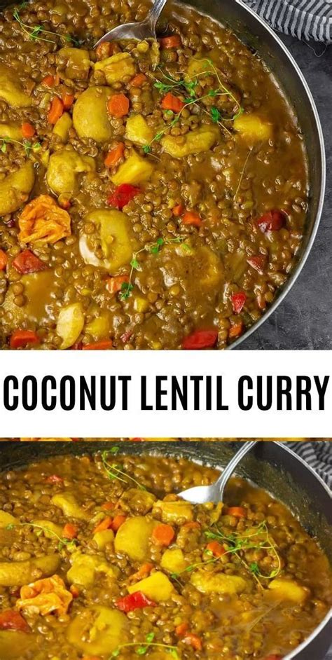 This coconut lentil curry is a great dish to meal prep for the later in the week. Creamy Jamaican coconut lentil curry, made with green ...