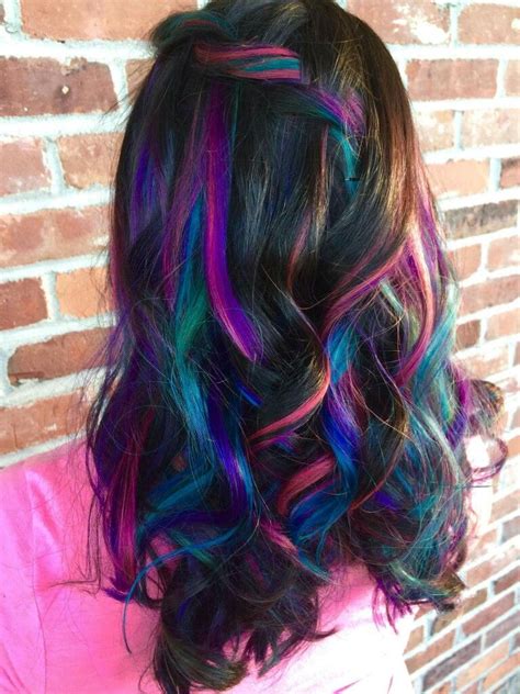 Galaxyunicornmermaid Hair ~peek A Boo Colors~ Cool Hair Color