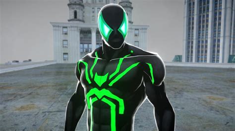 Green And Black Spiderman Spider Man Suit Youtube