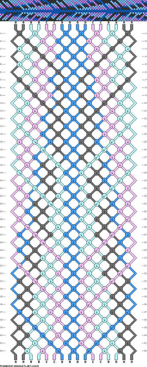 Cute Friendship Bracelet Pattern Diamond Friendship Bracelet