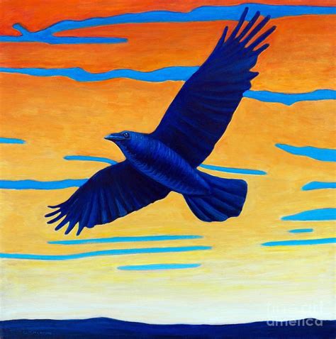 Raven Painting Raven Rising By Brian Commerford Painting Art