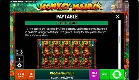 Play Monkey Mania For Fun At