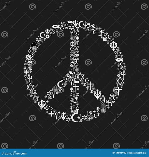 Peace Symbol Sign Pacifism Torn Wrist Isolated Vector Illustration