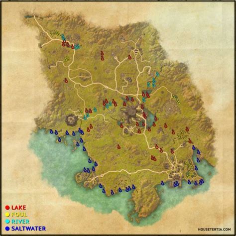 Eso Fishing Map Grahtwood House Tertia