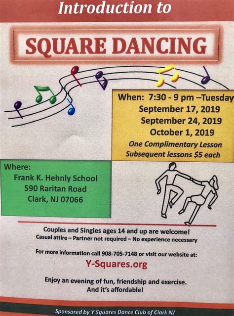 Sep 17 Free Square Dance Lesson Clark Nj Patch