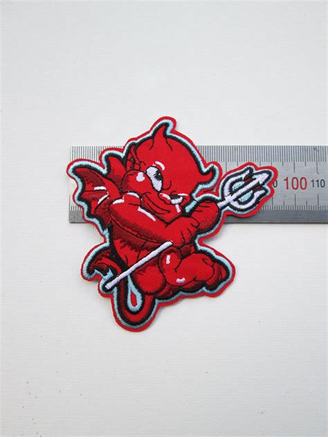 Red Devil Embroidered Patch Iron On Valentine Devil Devil Etsy Australia