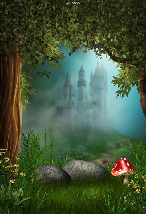 Fantasy Forest Castle Photo Background Studio Backdrop In 2020