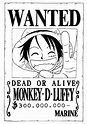 Luffy wanted poster 300.000.000 by trille130 on DeviantArt