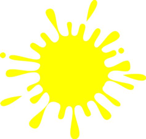 Yellow Splash Ink Clip Art At Vector Clip Art Online