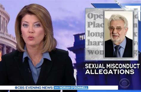 Cbs Evening News Norah Odonnell Caught On Hot Mic During Placido Domingo Segment