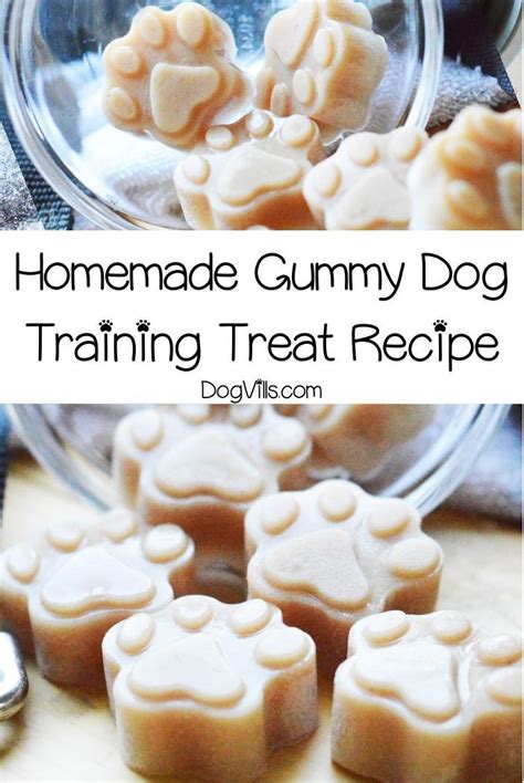 The best dog training treats are designed to be low calorie, very palatable, and small enough to be given many times every day. Homemade Gummy Dog Training Treat Recipe - DogVills in ...