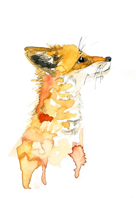 Watercolor Fox On Behance