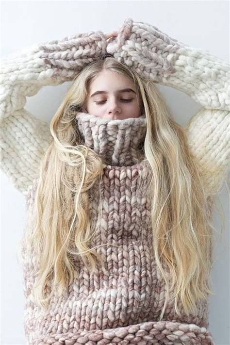 Top 25 Ideas About Big Thick Bulky Turtleneck Sweaters On Pinterest Woman Clothing Wool And
