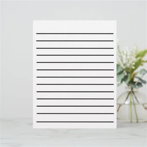 Bold Line Low Vision Writing Paper Zazzle