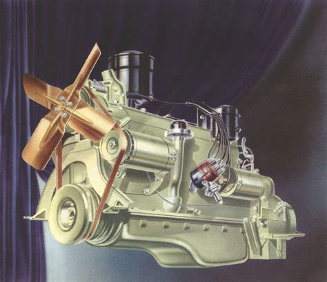 Antique Images Free Vintage Graphic 1940s Dodge Engine Graphic From