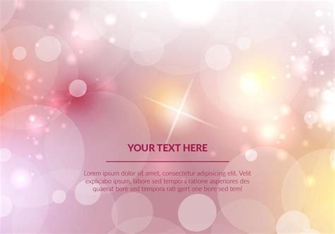 Pink Bokeh Vector Background Illustration Download Free