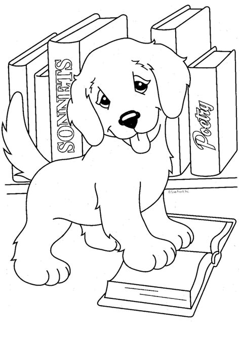 Dog and puppy coloring book easy fun beautiful coloring pages paperback march 21 2018 by kodomo publishing realistic golden retriever coloring pages photo dog coloring. Mewarna10: Kop Golden Retriever Kleurplaat