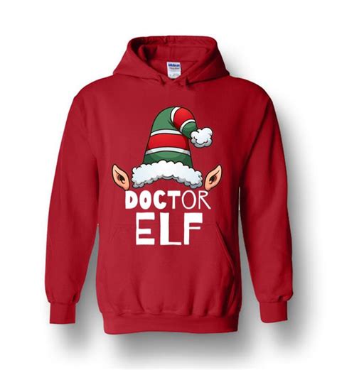 Doctor Elf Funny Christmas Holidays Xmas Elves Present Swea Heavy Blend