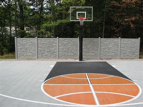 Outdoor Half Court Basketball Klassisch Garten Kolumbus Von