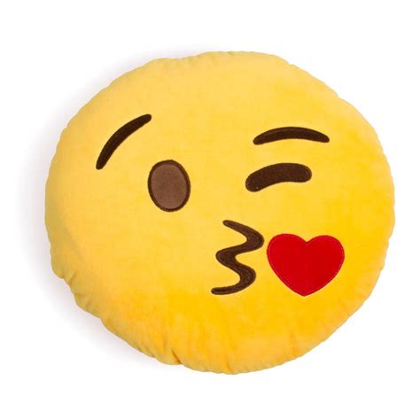 Blowing Kisses Emoji Pillow Shelfies Outrageous Clothing