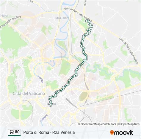 Linea 80 Orari Fermate E Mappe Porta Di Roma Aggiornato