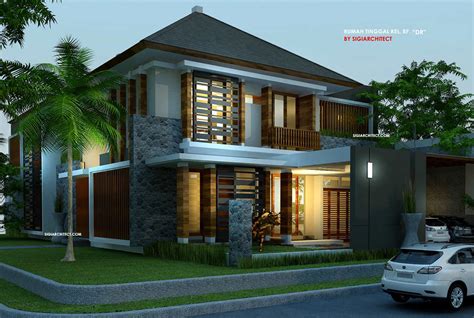 desain rumah tropis modern minimalis terbaru