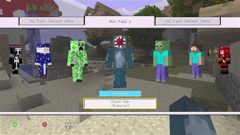 Minecraft Skin Pack 1 Showing You Whats In It Hd Xbox 360