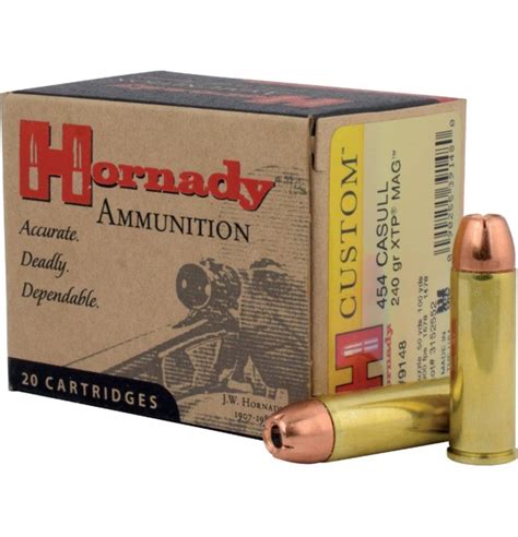 Hornady 454 Casull 240gr Xtp 454 Casull Ammunition