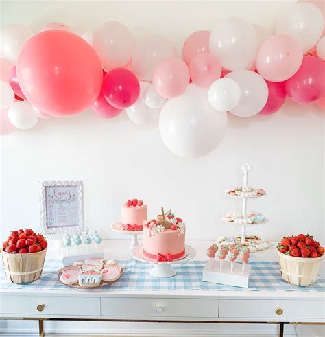 Strawberry Berry First Birthday Party Ideas Ashley Brooke Nicholas