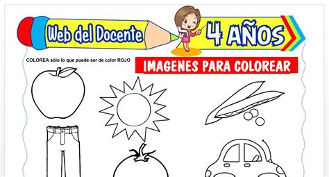 Imágenes Para Colorear Para Niños De 4 AÑos Web Del Docente