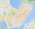 Detailed map of Portland (Maine)