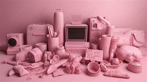 Collection Of Pink Objects Background Picture Of Pink Things Thing Object Background Image