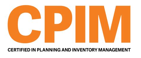 Apics Cpim Certification For Planning And Inventory Management