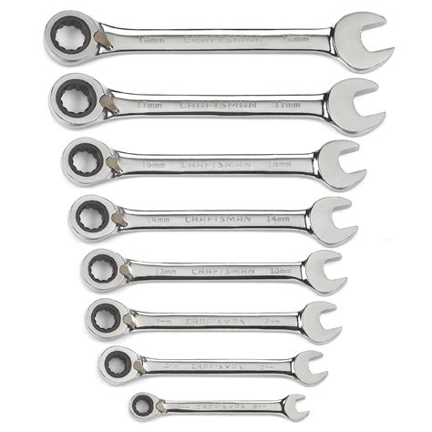 Craftsman 8 Pc Reversible Ratcheting Combination Wrench