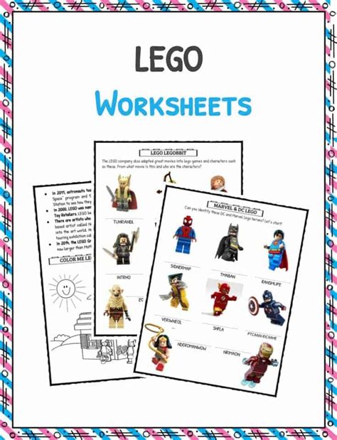 Lego Fun Facts Worksheets And Historical Information For Kids