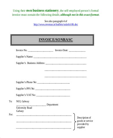 View Self Employed Invoice Template Nz Invoice Template Ideas
