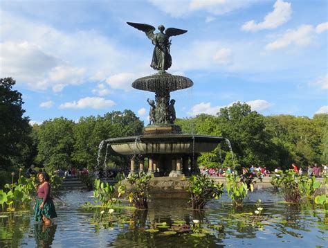 Centralpark Angel Of The Waters In Bethesda Fountain Flickr