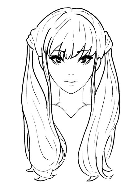 100 New Anime Girl Drawing 2023 Cute Black Hoodie And Long Hair