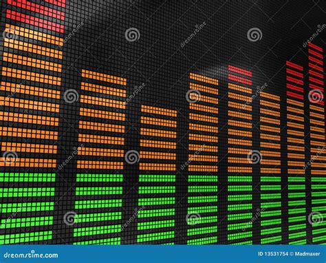 Audio Spectrum Stock Illustration Illustration Of Green 13531754