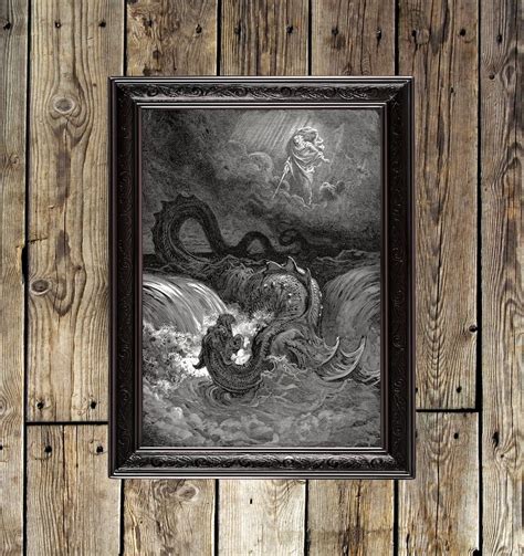 The Destruction Of Leviathan By Gustave Dore Leviathan Etsy