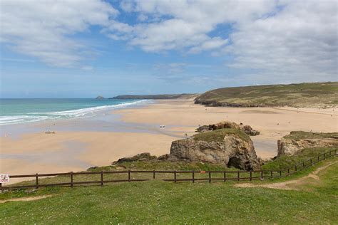 Perranporth Beach North Cornwall England Uk Photograph By Charlesy