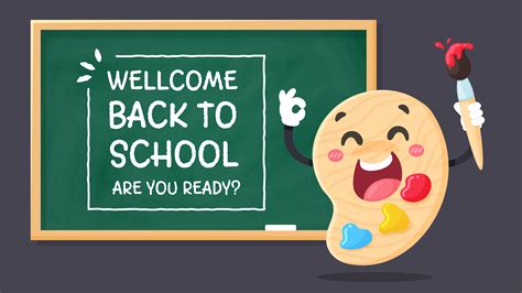 Welcome Back To School Blackboard 1213460 Vector Art At Vecteezy