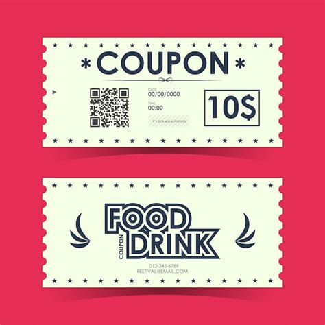 Premium Vector Coupon Ticket Card Element Template For Design