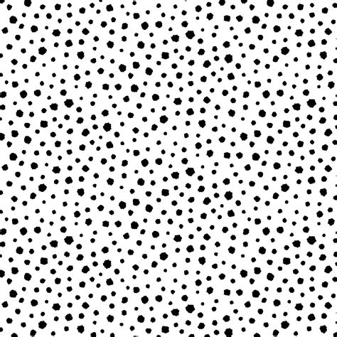 Hand Drawn Vector Illustration Of Random Black Dot Pattern On White