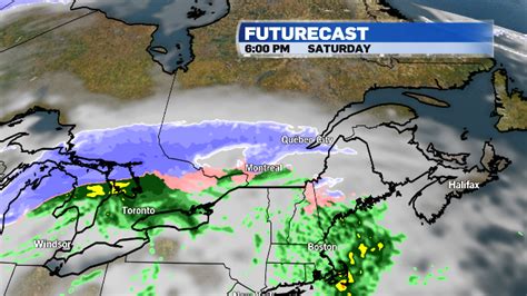 Snow Rain And Freezing Rain Moving In To Southern Quebec For The