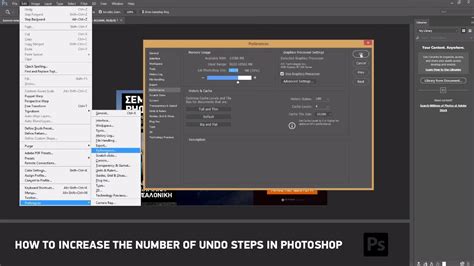 How To Undo In Photoshop Photoshop Undo Settings Design Of The Times
